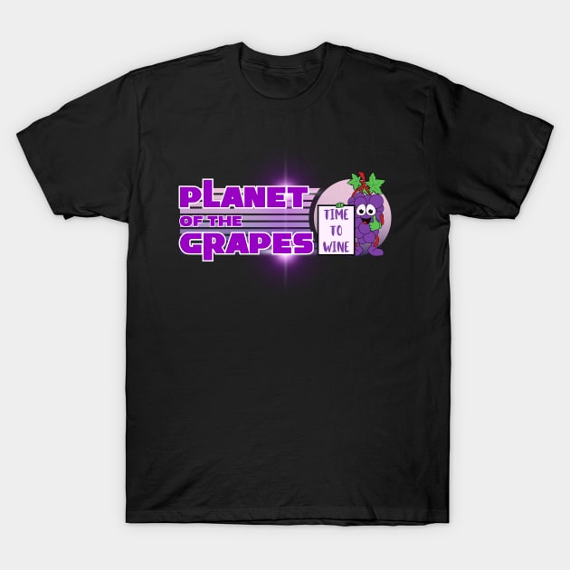 Planet Of The Grapes T-Shirt by Kenny The Bartender's Tee Emporium